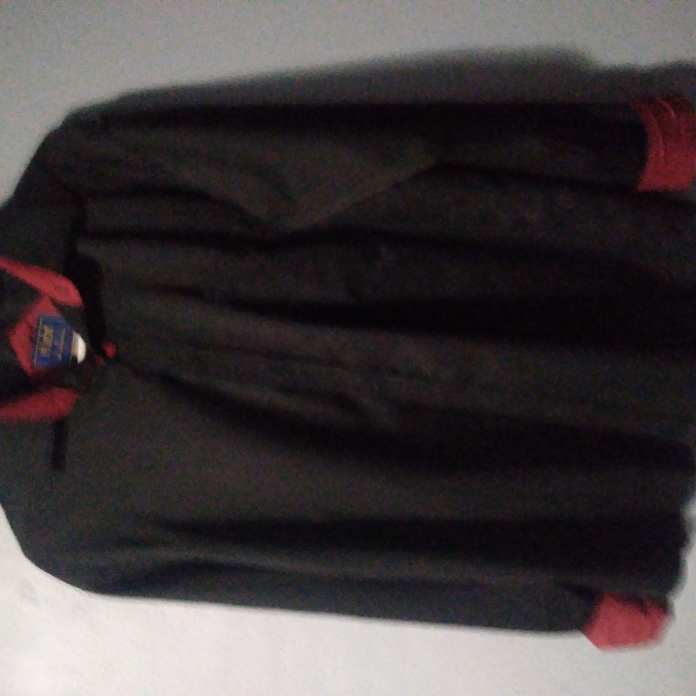 Black and Red Button-Up Shirt